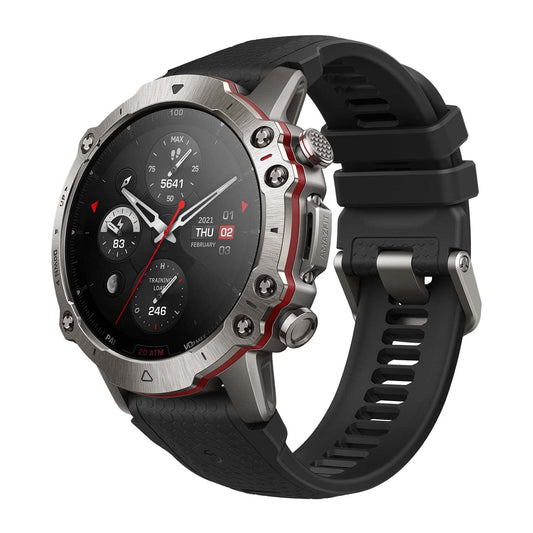 Amazfit Falcon 49mm - Smartwatch Premium Multideporte con GPS Preciso, Titanio y Zafiro, 150+ Modos, 20 ATM